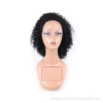 100% human hair short pre-plucked lace front wig